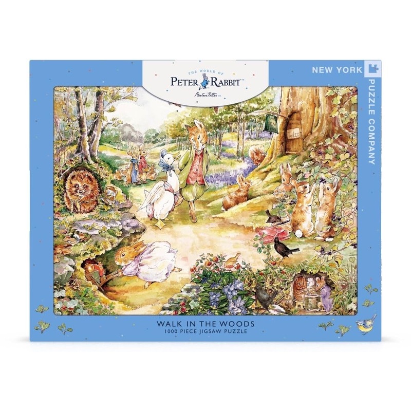 New York Puzzle Company - Beatrix Potter Walk In The Woods - 1000 Piece Jigsaw Puzzle For Family Game Nights By Beatrix Potter