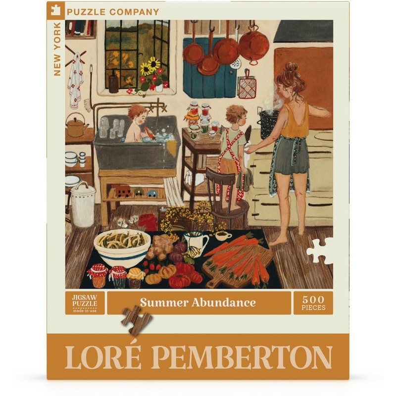 New York Puzzle Company - Lor Pemberton Summer Abundance - 500 Piece Jigsaw Puzzle For Family Game Nights By Lor Pemberton