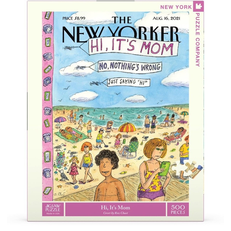 New York Puzzle Company - New Yorker Hi, It'S Mom - 500 Piece Jigsaw Puzzle For Adults By Roz Chast