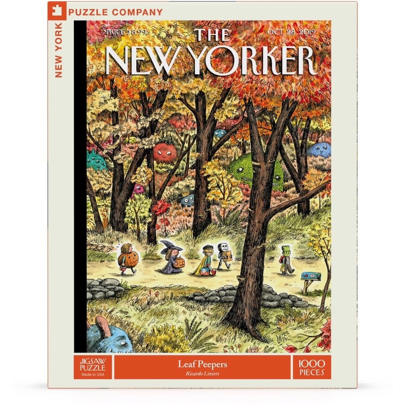 New York Puzzle Company - New Yorker Leaf Peepers - 1000 Piece Jigsaw Puzzle For Family Game Nights By Ricardo Liniers