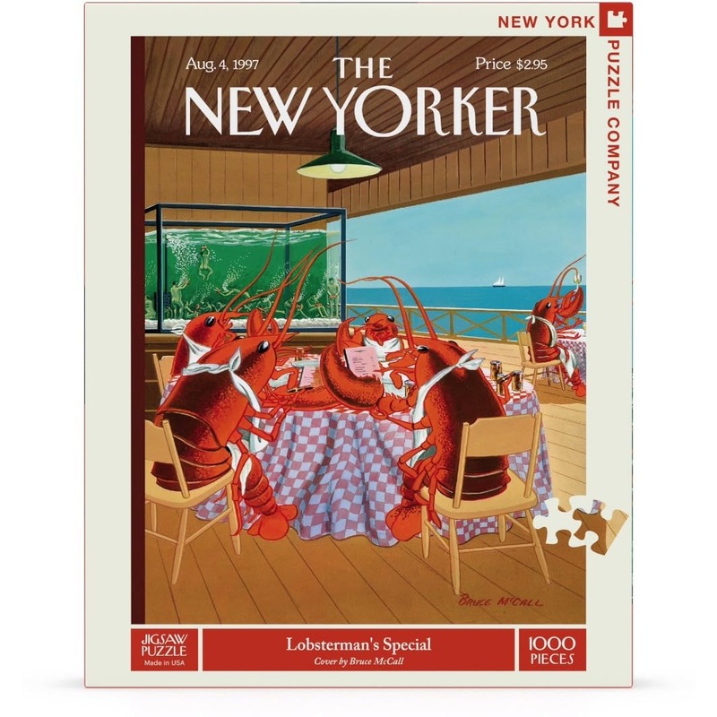 New York Puzzle Company - New Yorker Lobsterman'S Special - 1000 Piece Jigsaw Puzzle For Adults By Bruce Mccall
