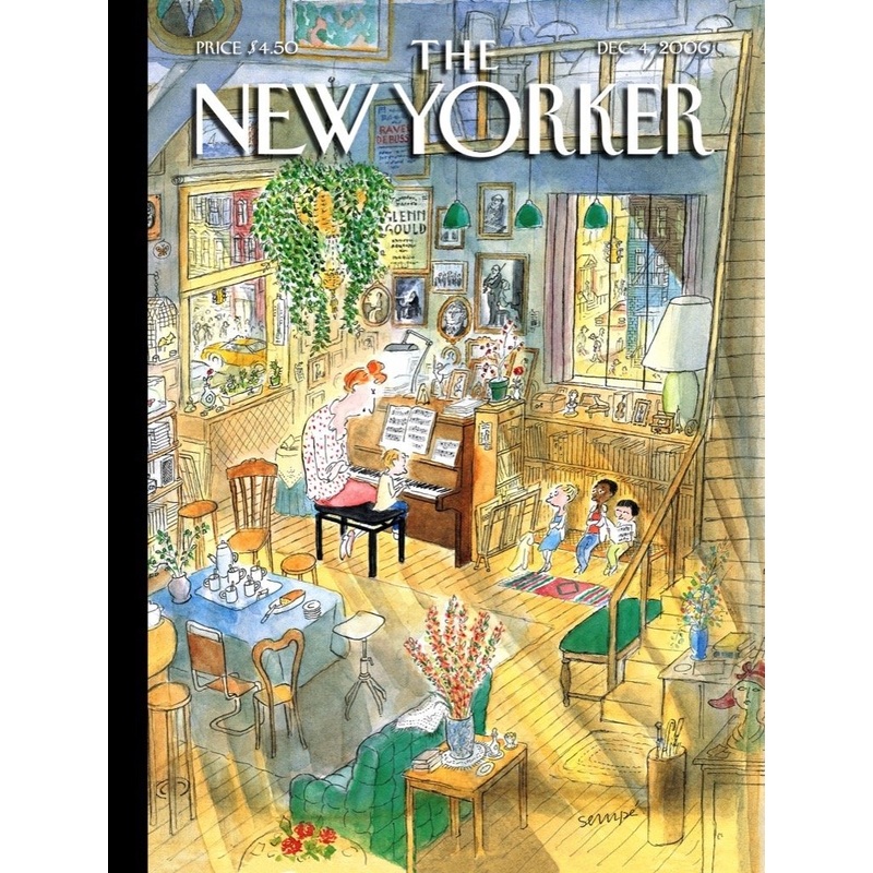 New York Puzzle Company - New Yorker The Piano Lesson - 1000 Piece Jigsaw Puzzle For Family Game Nights By Jean-Jacques Semp