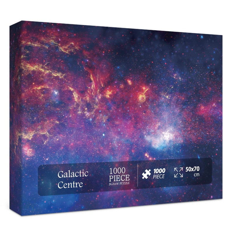Space Puzzle 1000 Pieces Adult, Galaxy Solar System Puzzle, Hubble-Galactic Centre Region Planets Star Nebula Universe Picture Jigsaw Puzzle