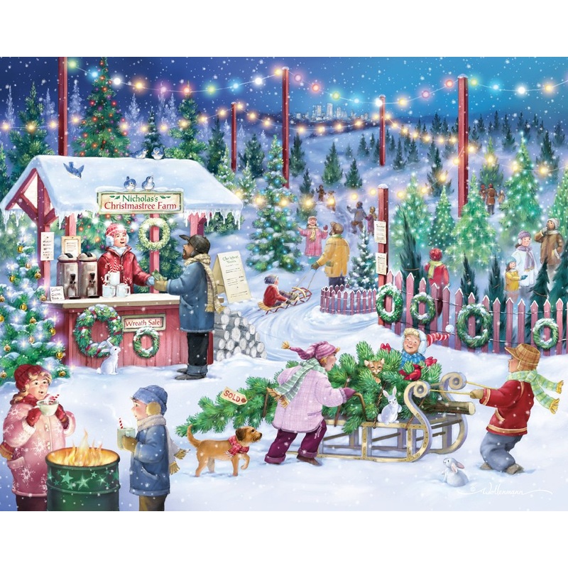 Vermont Christmas Company Christmas Tree Farm Jigsaw Puzzle 1000 Piece