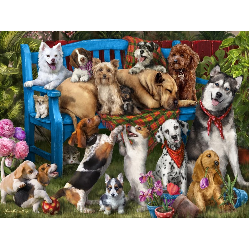 Vermont Christmas Company Dogs Galore Jigsaw Puzzle 550 Piece