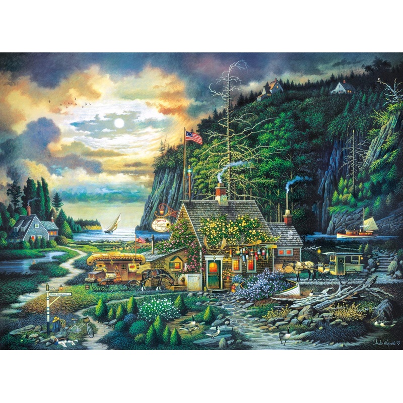 Buffalo Games - Charles Wysocki - Moonlight & Roses - 1000 Piece Jigsaw Puzzle