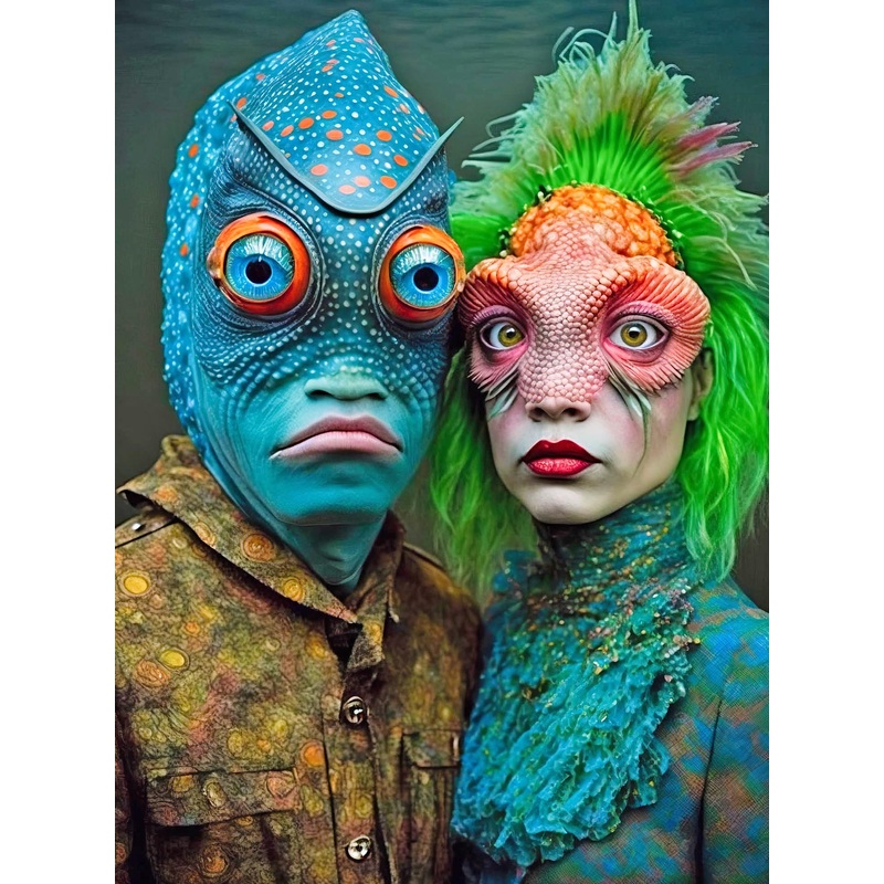 Cross & Glory - Meet The Aliens: Tralyn And Jorin - 1000 Piece Jigsaw Puzzle | Intergalactic Adventure | Premium Quality | Brain-Boosting Fun | Vibrant Colors | Storage Box