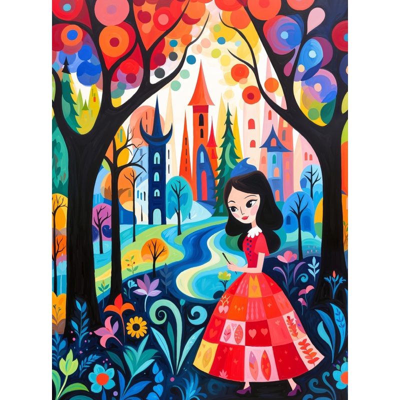 Cross & Glory - The Princess And The Magic Castle - 1000 Piece Jigsaw Puzzle For Adults | Vibrant Fairytale Artwork | Premium Satin Finish | Ideal For Puzzle Lovers & Family Nights