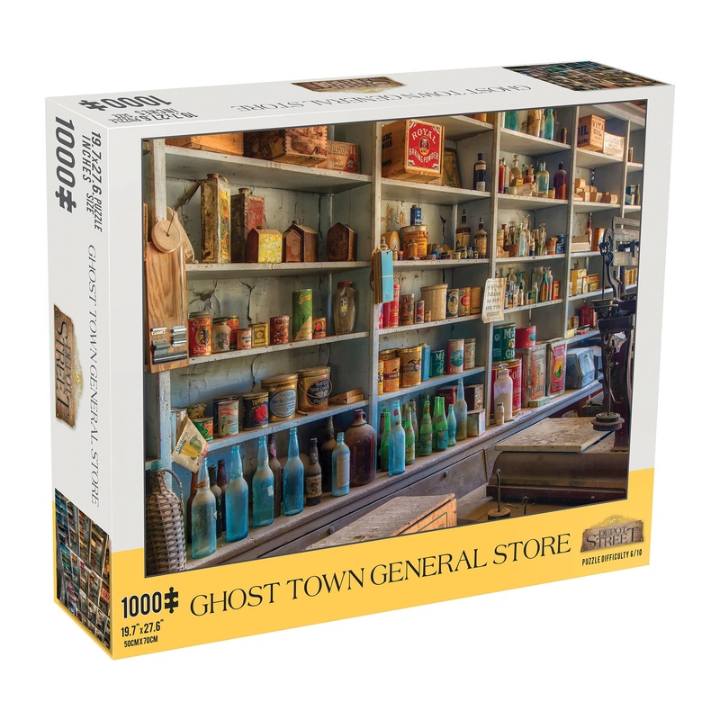 Mchezo 1000-Piece Americana Jigsaw Puzzle For Adults, Ghost Town General Store