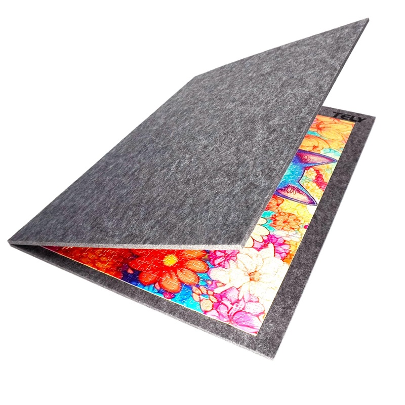 Tely Foldaway Puzzle Board Felt Mat For Up To 2000 Pieces Of Jigsaw Puzzle, Foldable For Easy Storage Puzzles, Portable Puzzle P