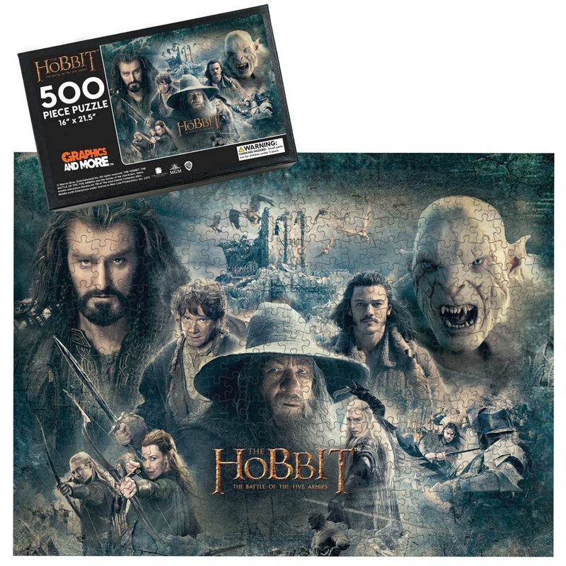 The Hobbit Epic 500 Piece Jigsaw Puzzle For Adults, 16' L X 21.5' W