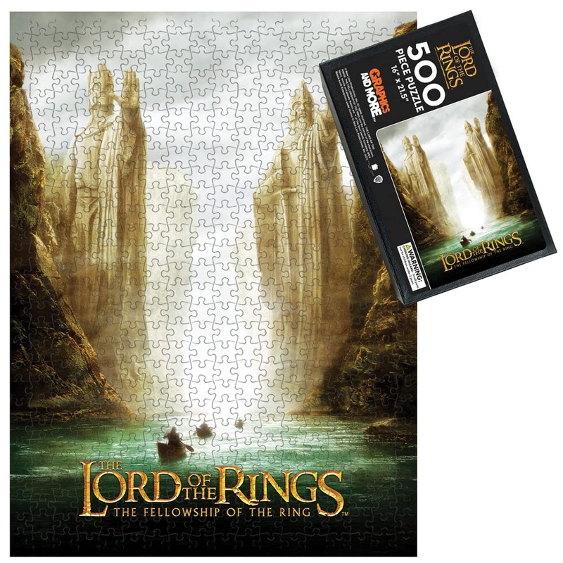 The Lord Of The Rings Fellowship Poster 500 Piece Jigsaw Puzzle For Adults, 16' L X 21.5' W