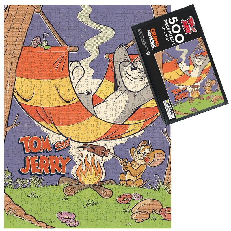 Tom And Jerry Rest And Relaxation 500 Piece Jigsaw Puzzle For Adults, 16' L X 21.5' W