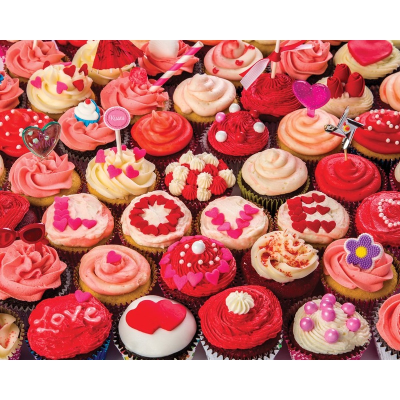 Vermont Christmas Company Cupcakes Of Love Jigsaw Puzzle 1000 Piece