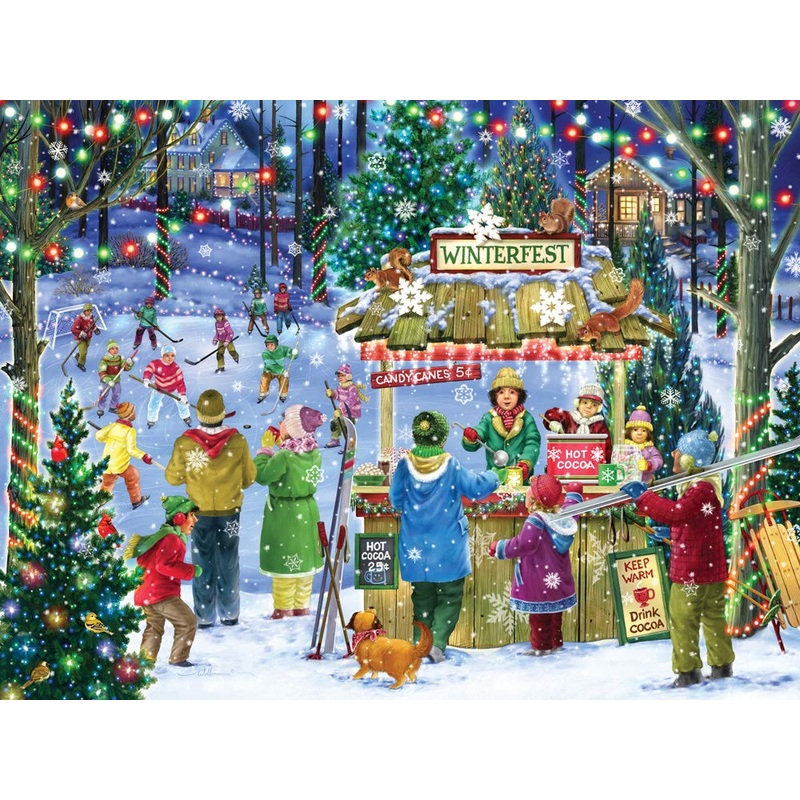 Vermont Christmas Company Winterfest Christmas Jigsaw Puzzle 550 Piece