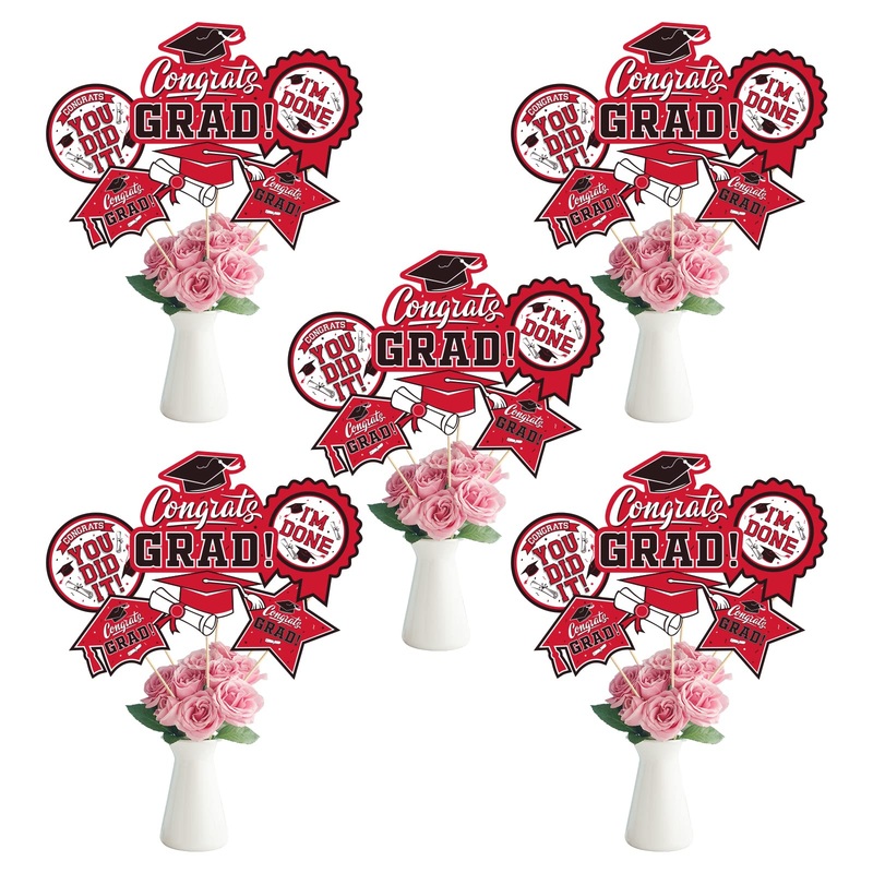 30Pcs Graduation Party Decorations Class Of 2023 Congrats Grad Table Centerpiece