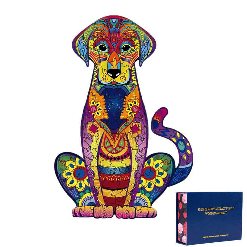 Feeyowi Wooden Puzzles For Adults,Wooden Animals Shaped Puzzles,Unique Shaped Jigsaw Puzzles,Magic Wooden Jigsaw Puzzles, Wood P
