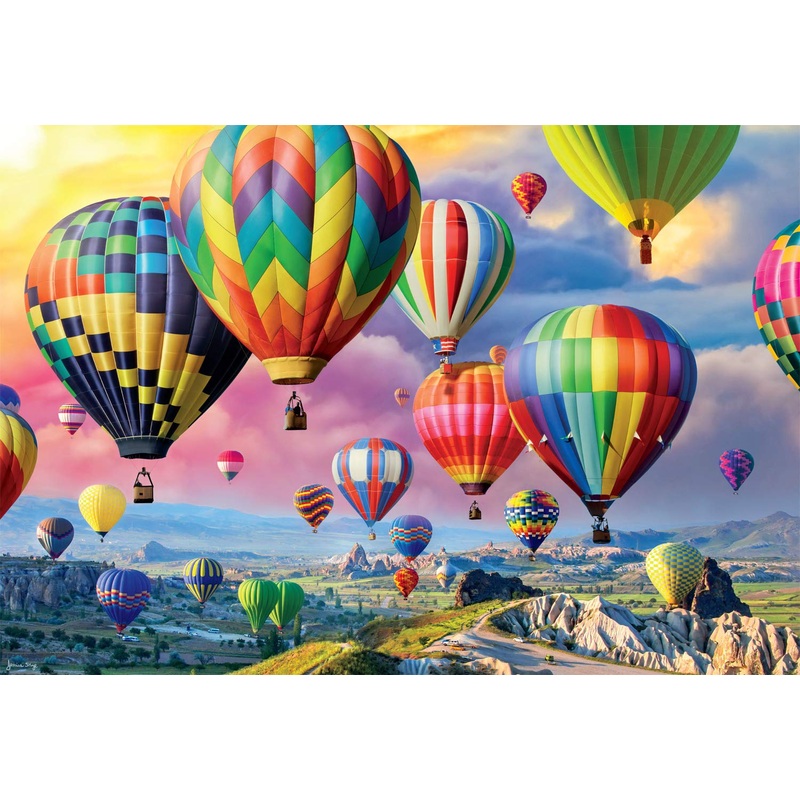 Buffalo Games - Up, Up And Away - 2000 Piece Jigsaw Puzzle For Adults -Challenging Puzzle Perfect For Game Nights - Finished Siz