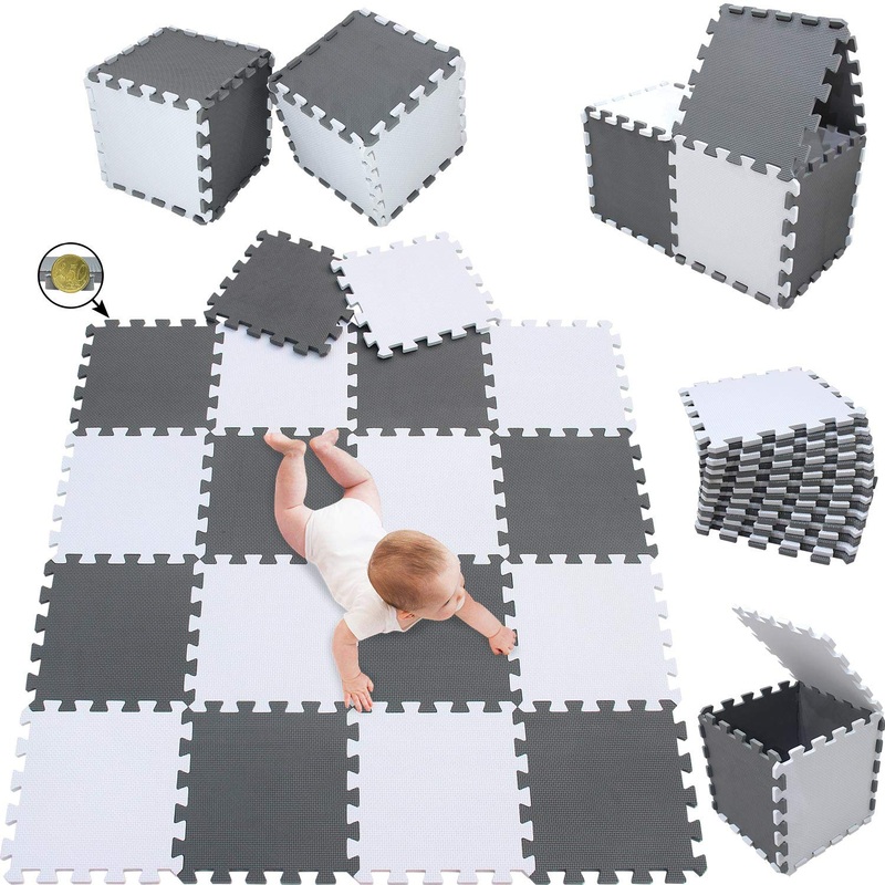 Meiqicool Foam Play Mat Thick Soft Eva Interlocking Foam Floor Mats Children Yoga Exercise Multi Jigsaw Puzzle Blocking Board Ki