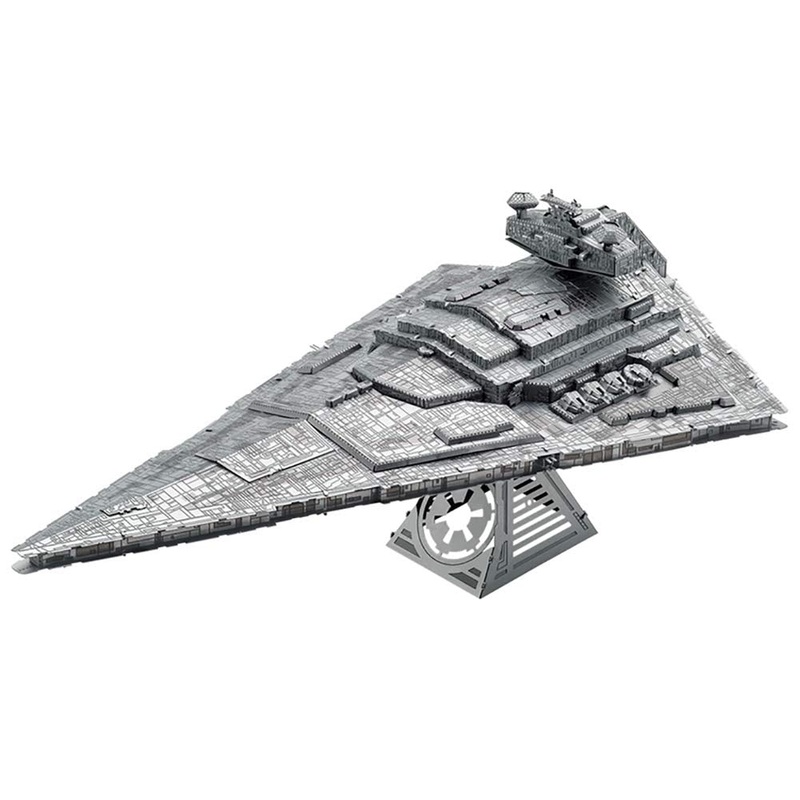 Metal Earth Puzzle 3D Destroyer Imperial Star Wars Metal Jigsaw Puzzles Buildable Model Kits For Adults Challenging Level 6.7 X 9.73 X 7.39 Inches