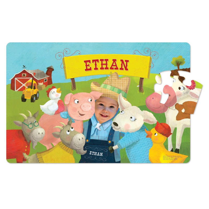 Personalized Jigsaw Puzzle For Kids, 24-Piece - I See Me! (Farm)