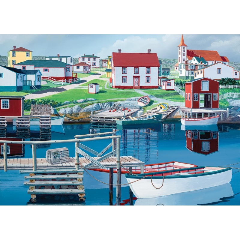 Ravensburger Greenspond Harbour Puzzle - 1000 Piece Jigsaw | Fsc-Certified Materials | Artistic Imagery By Ed Roche | Perfect In