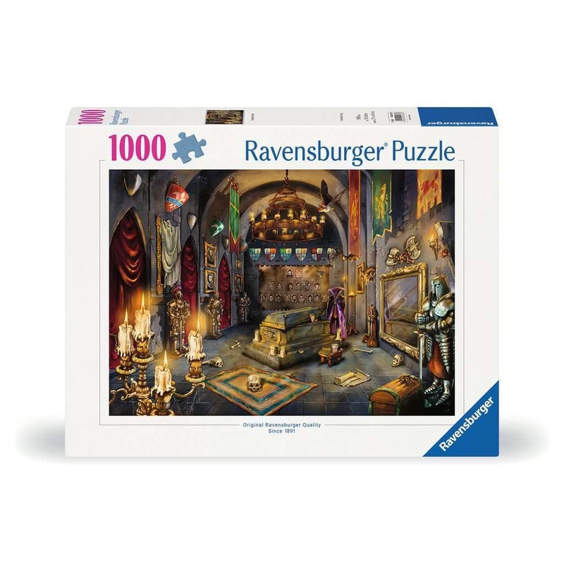 Ravensburger Puzzle 12000787 - Das Schloss Des Vampirs - 1000 Teile Puzzle Fr Erwachsene From 14 Years, Yellow