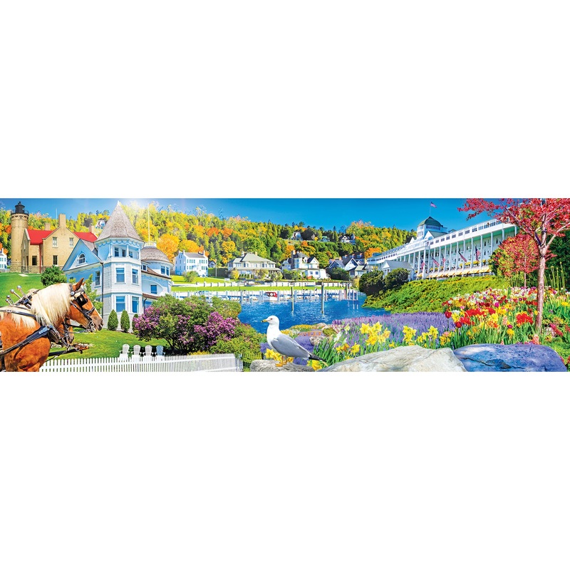 Roseart - Kodak Premium Panoramic - Mackinac Island - 750 Piece Jigsaw Puzzle For Adults