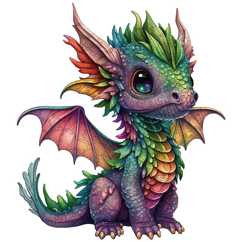 Wooden Puzzles For Adults, Dragon Wood Puzzles 200 Pieces, Irregular Animal Shaped Unique Wooden Jigsaw Puzzles, Creative Ghrist